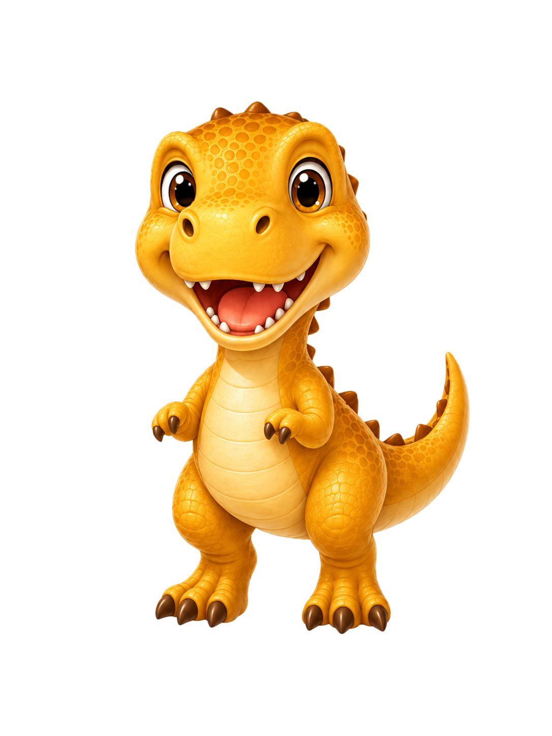 Golden dino baby